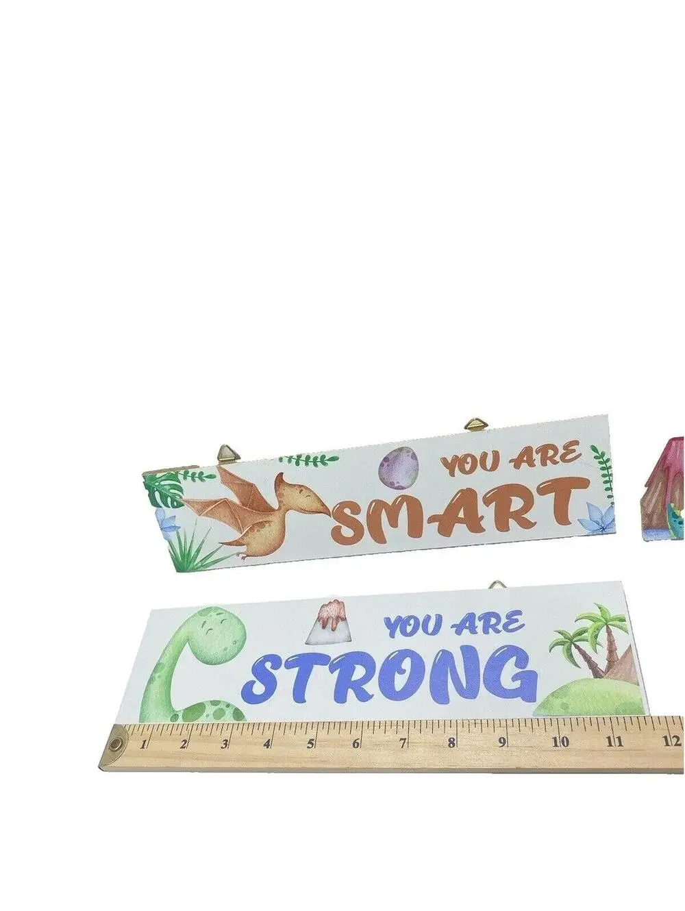 Children’s Inspirational Wall Plaques 4pc Set, “You Are Smart, Kind, Brave,” New